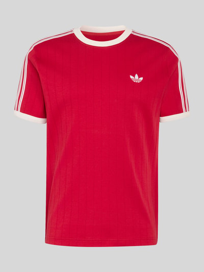 adidas Originals Regular Fit T-Shirt aus reiner Baumwolle Bordeaux 2