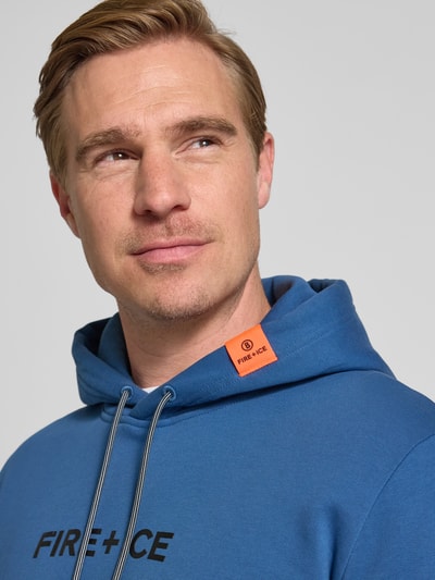 FIRE + ICE Hoodie met logo, model 'COVELL' Rookblauw - 3