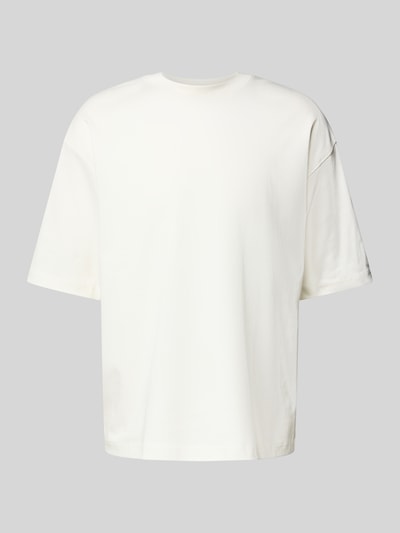 JAKE*S STUDIO MEN T-Shirt aus Bio-Baumwolle mit geripptem Rundhalsausschnitt Offwhite 2
