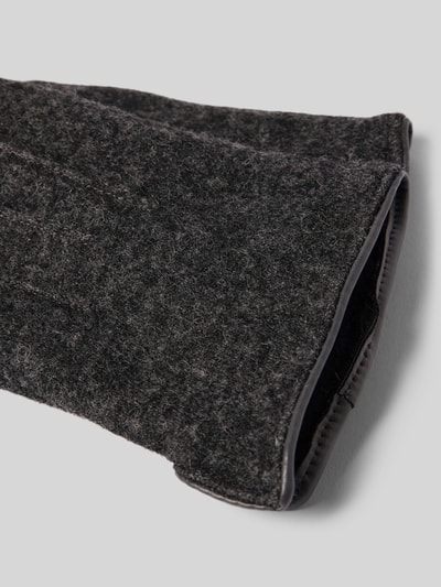 EEM Handschoenen van wolmix met logo-applicatie Antraciet - 2