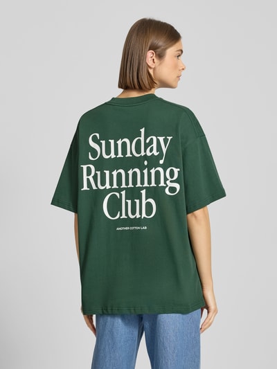 ANOTHER COTTON LAB Oversized T-Shirt mit Rundhalsausschnitt Dunkelgruen 5