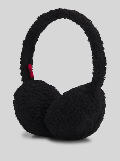 HUGO Oorwarmers van teddybont, model 'CLAUDYA' Zwart - 2