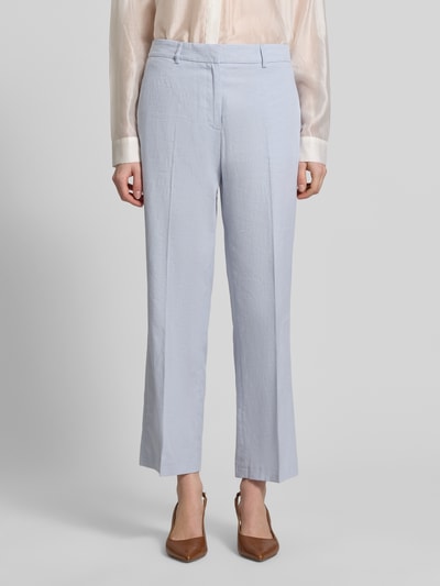 Christian Berg Woman Selection Straight Fit Stoffhose aus Leinen-Mix Hellblau 4