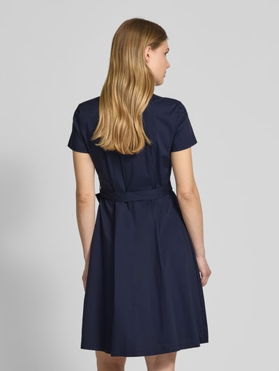 Christian Berg Woman Selection Hemdblusenkleid mit Bindegürtel und kurzer Knopfleiste Marine 5