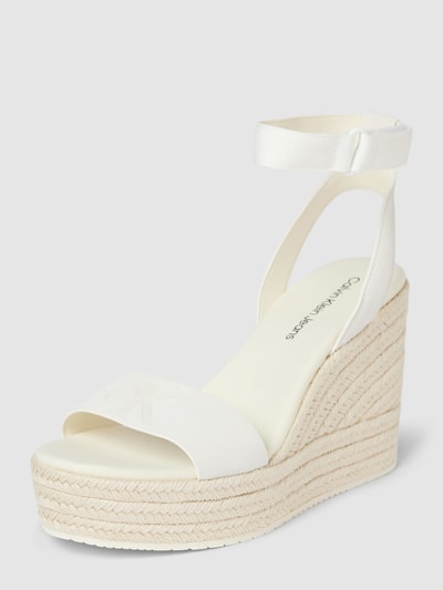 Calvin Klein Jeans Sandalen met plateauzool Beige - 1