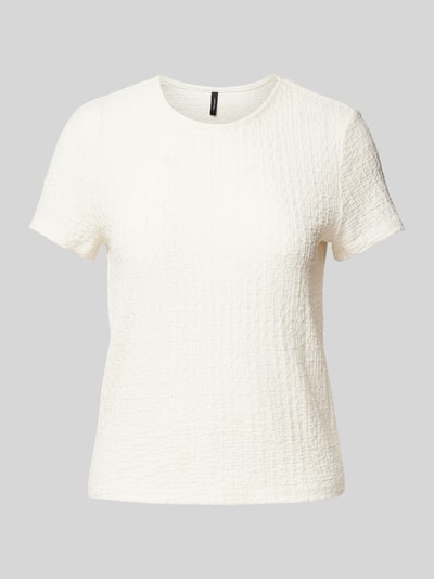 Vero Moda T-Shirt mit Strukturmuster 'Modell 'ELENE' Weiss 2