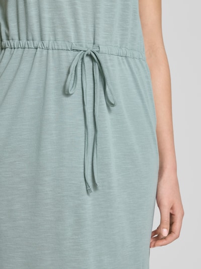 Only Getailleerde knielange jurk met kant, model 'SINDY LIFE' Rietgroen - 3