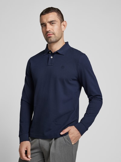 MCNEAL Regular fit poloshirt met labelstitching Donkerblauw - 3