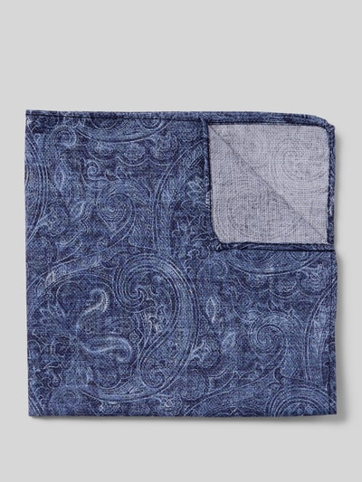Cinque Krawatte mit Einstecktuch Modell 'TAOIMINA' Bleu 3