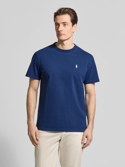 Polo Ralph Lauren T-shirt o kroju regular fit z czystej bawełny Granatowy 4