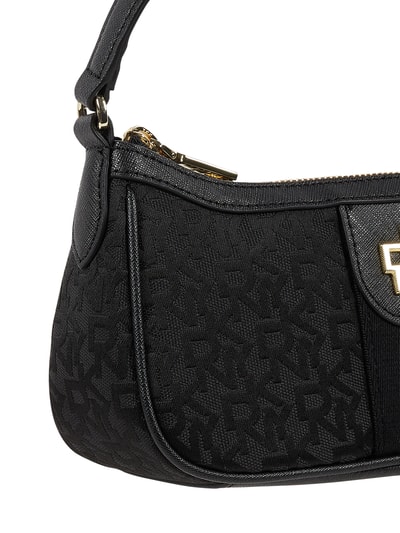 DKNY Pochette mit Logo-Muster Modell 'Carol' Black 4