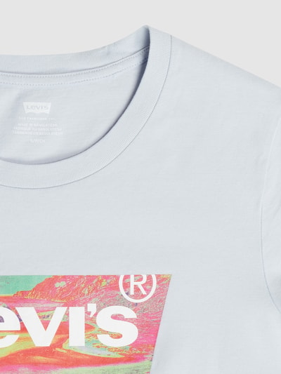 Levi's® T-Shirt mit Logo Hellblau 2