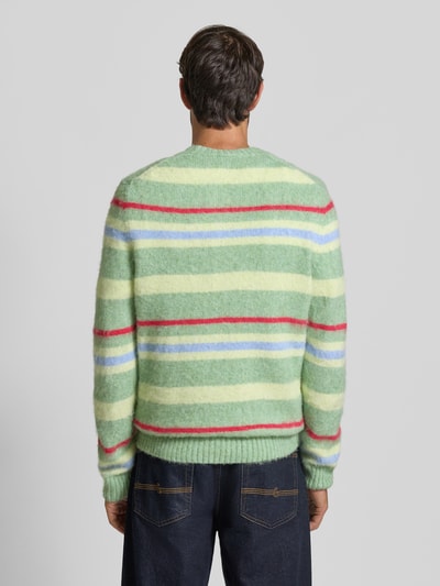 Lacoste Regular fit gebreide pullover met wol en alpaca Lichtgroen - 5