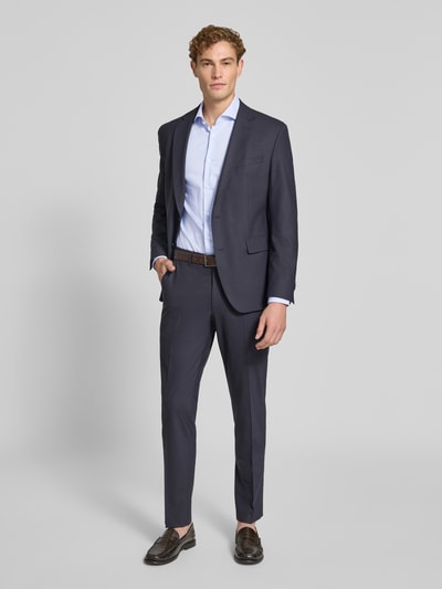 BOSS Slim fit zakelijk overhemd van pure katoen model 'HANK' Bleu - 1