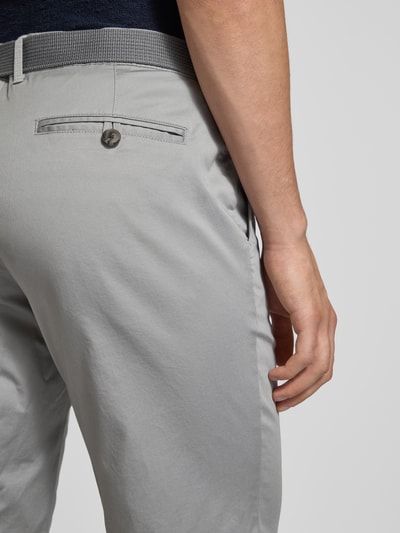 Christian Berg Men Bermudy z wpuszczanymi kieszeniami w stylu francuskim Średnioszary 3