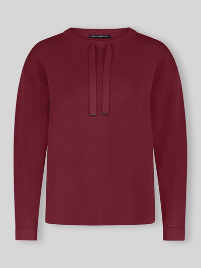 Betty Barclay Pullover mit Kordel-Detail am Ausschnitt Bordeaux 2