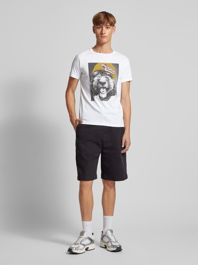 Replay T-Shirt mit Label-Print Weiss 1