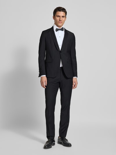CG - Club of Gents Anzughose mit Bügelfalten Modell 'Pierre' Black 1