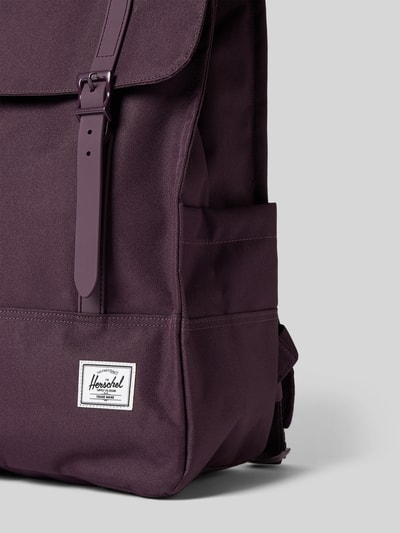 Herschel Rugzak met labelpatch, model 'Survey' Aubergine - 3