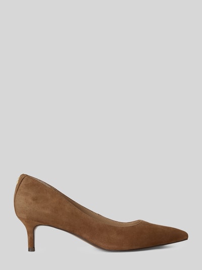 Lauren Ralph Lauren Pumps aus echtem Veloursleder Cognac 2