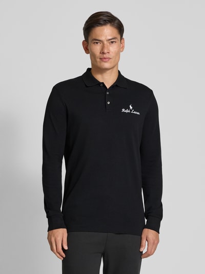 Polo Ralph Lauren Classic Fit Poloshirt mit Label-Stitching Black 4