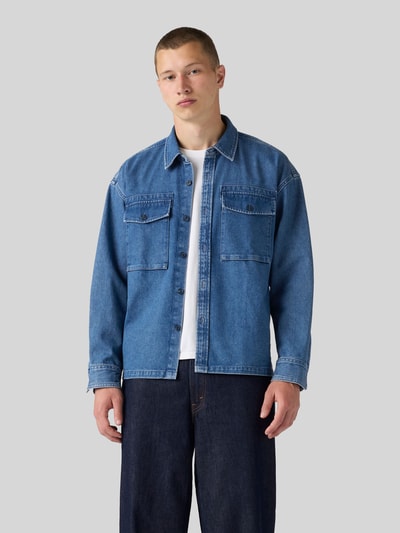 Levi's® Koszula jeansowa o kroju relaxed fit z czystej bawełny Niebieski 4