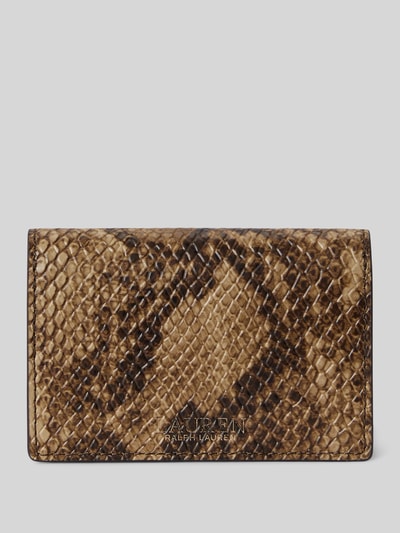 Lauren Ralph Lauren Portemonnaie aus echtem Leder Modell 'TASHA' Beige 3
