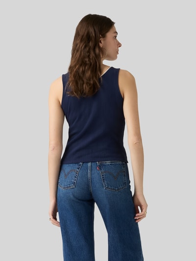 Levi's® Slim Fit Top aus reiner Baumwolle mit Schleifen-Detail Dunkelblau 5