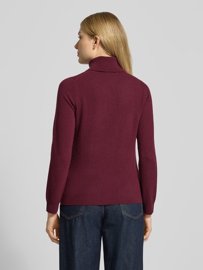 GANT Golf o kroju regular fit z mieszanki wełny model ‘Extrafine’ Bordowy 5