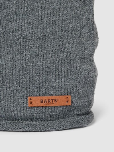 Barts Beanie mit Label-Detail Modell 'JAMES' Silber 2