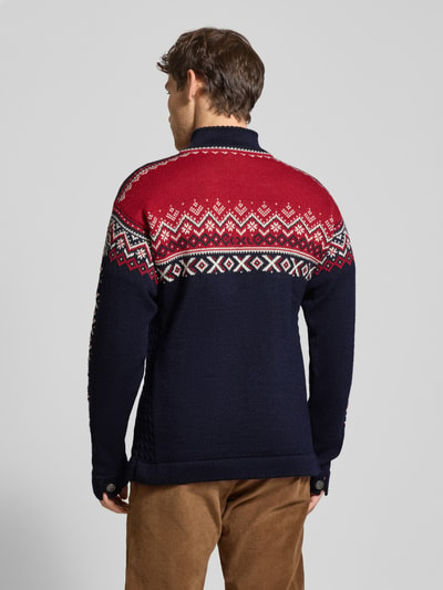 Dale of Norway Wollpullover mit Troyer-Kragen Dunkelblau 5