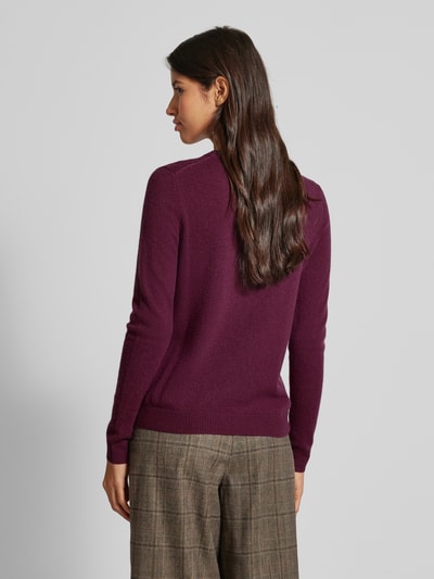 Christian Berg Woman Gebreide pullover met structuurmotief Bordeaux - 5