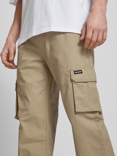 REVIEW Cargobroek met labeldetail Beige - 3