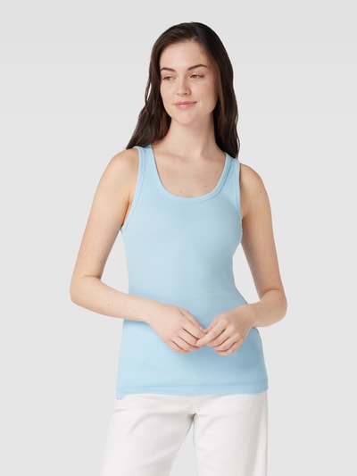 Lanius Tanktop in unifarbenem Design Hellblau 4