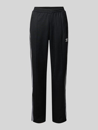 adidas Originals Stanik z elastycznym pasem i detalem z logo Czarny 2