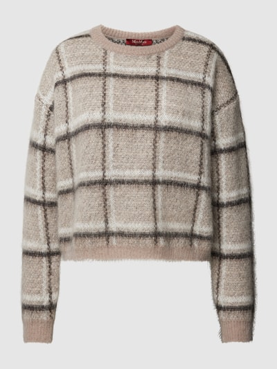 Max Mara Studio Gebreide pullover met mohair, model 'PANAREA' Beige - 2