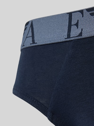 Emporio Armani Slip mit Label-Bund im 3er-Pack Dunkelblau 2
