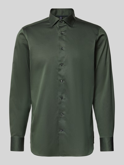 OLYMP SIGNATURE SLIM FIT Slim Fit Businesshemd mit Kentkragen Oliv 2