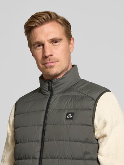 Marc O'Polo Kamizelka pikowana o kroju regular fit z wodoodpornego materiału Khaki 3