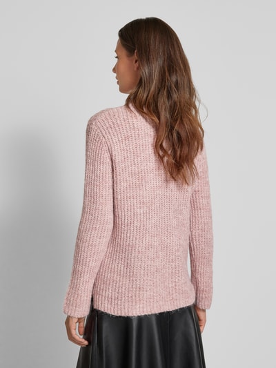 Soyaconcept Strickpullover mit Stehkragen Modell 'Torino' Rose Melange 5