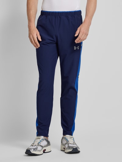 Under Armour Slim fit sweatpants met logoprint, model 'Vanish Utility' Donkerblauw - 4