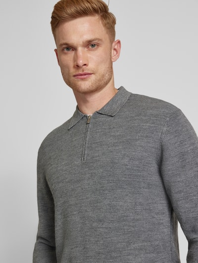 Jack & Jones Premium Gebreide pullover met polokraag Middengrijs - 3