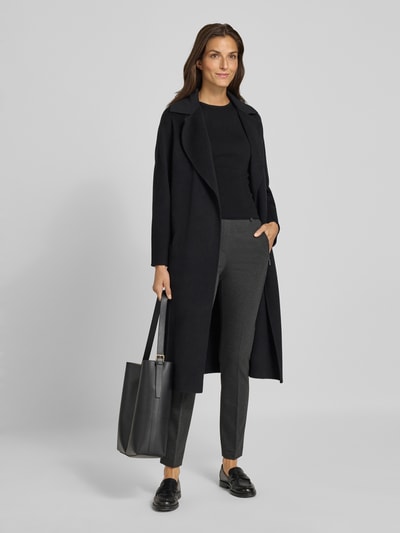 Raphaela By Brax Spodnie materiałowe o kroju slim fit z zakładkami w pasie model ‘Lillyth’ Antracytowy 1