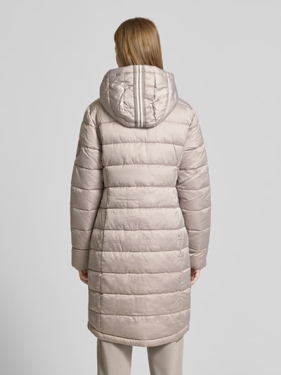 monari Steppmantel mit Kapuze Taupe 5