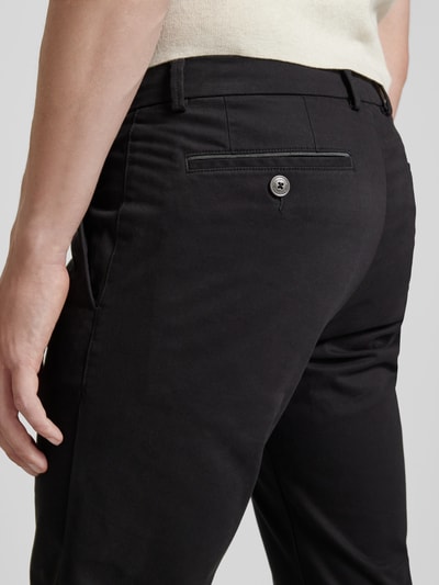 bugatti Slim Fit Stoffhose mit Gesäßtaschen Black 3