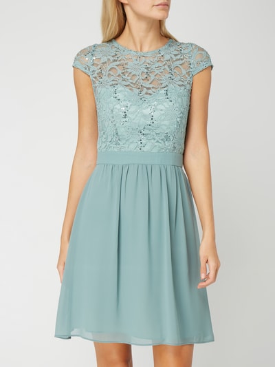 Marie Blanc Cocktailkleid mit Cut Out Mint 4