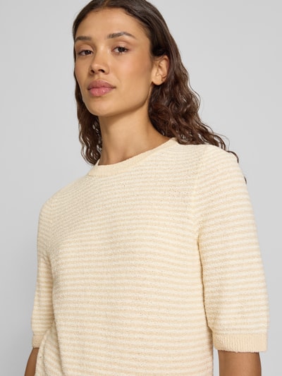 Christian Berg Woman Sweter z dzianiny z rękawem o dł. 1/2 Kamienny 3