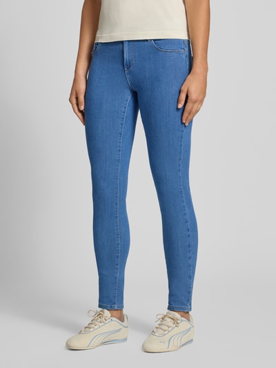 ONLY skinny fit jeans van viscosemix model 'Rain' Blauw - 4