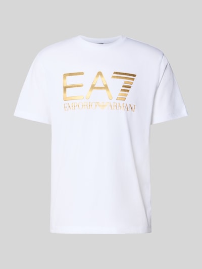 EA7 Emporio Armani T-shirt met logo en ronde hals Wit - 2