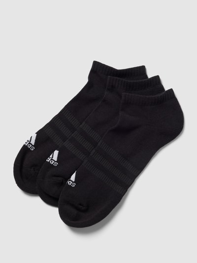 ADIDAS SPORTSWEAR Krótkie skarpety z detalem z logo w zestawie 3 szt. Czarny 1